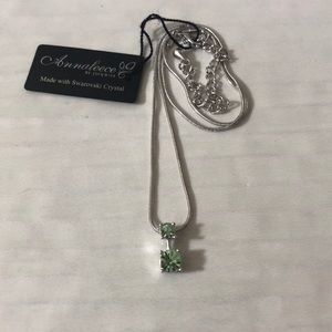 Annaleece Necklace Swarovski Crystal - Seafoam